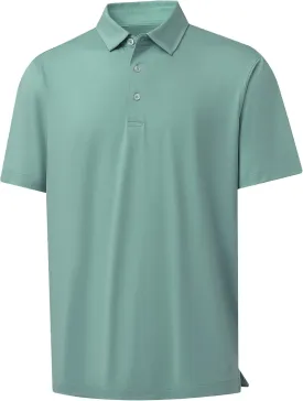 M MAELREG Golf Shirts for Men Dry Fit Moisture Wicking Performance Solid Collared Casual Mens Polo Shirts Short Sleeve