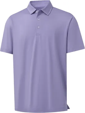 M MAELREG Golf Shirts for Men Dry Fit Moisture Wicking Performance Solid Collared Casual Mens Polo Shirts Short Sleeve