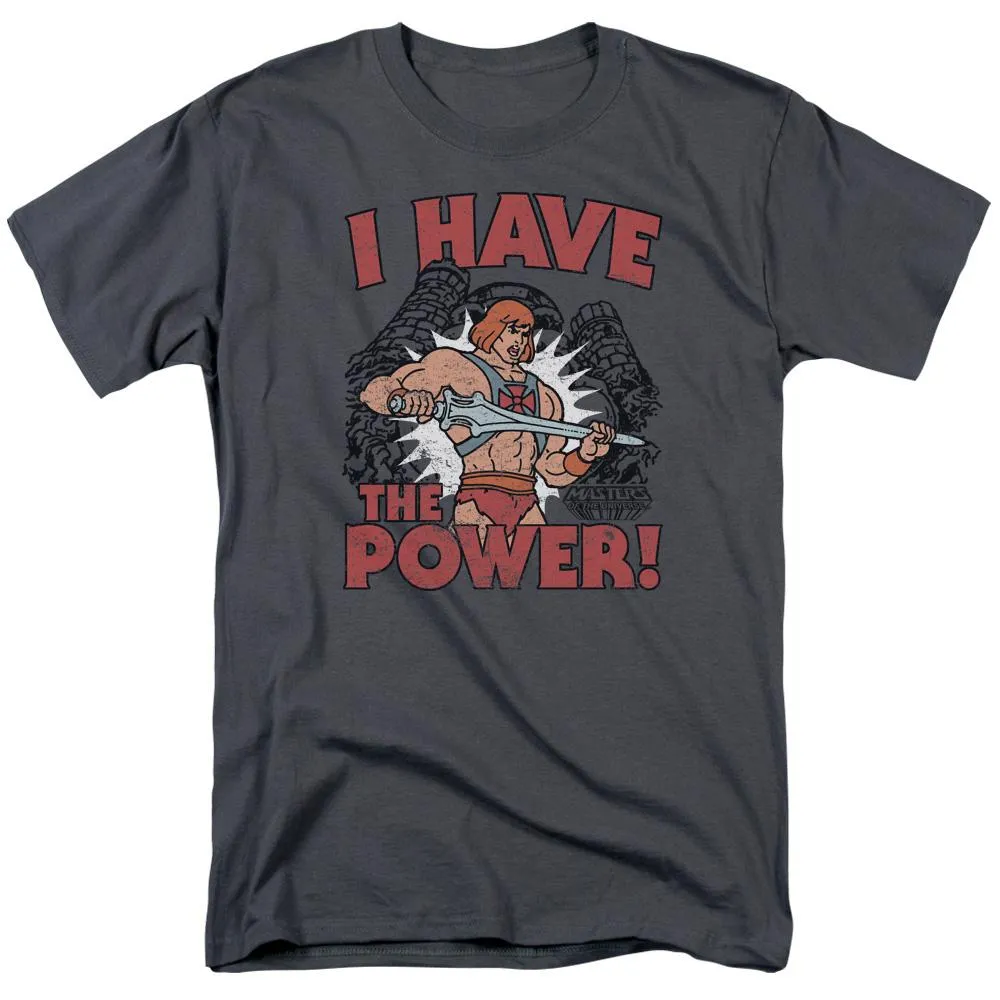Masters of the Universe I Have the Power Mens T Shirt Charcoal