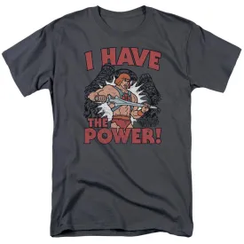 Masters of the Universe I Have the Power Mens T Shirt Charcoal
