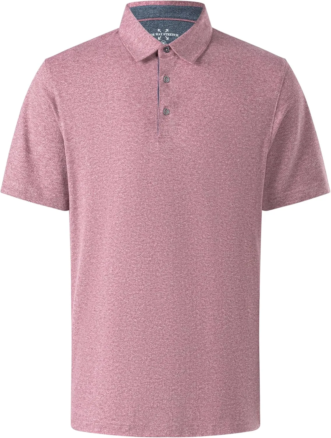 Men's Polo Shirts Short Sleeve Cotton Blend Moisture Wicking Dry Fit Performance Collared Golf Shirts for Men