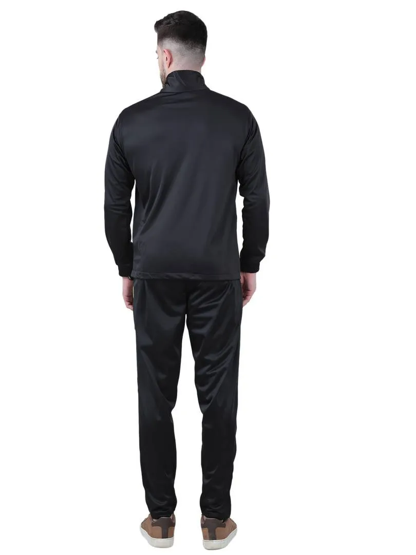 Men's Trendy Multicoloured Colourblocked Polyester Regular Fit Tracksuit