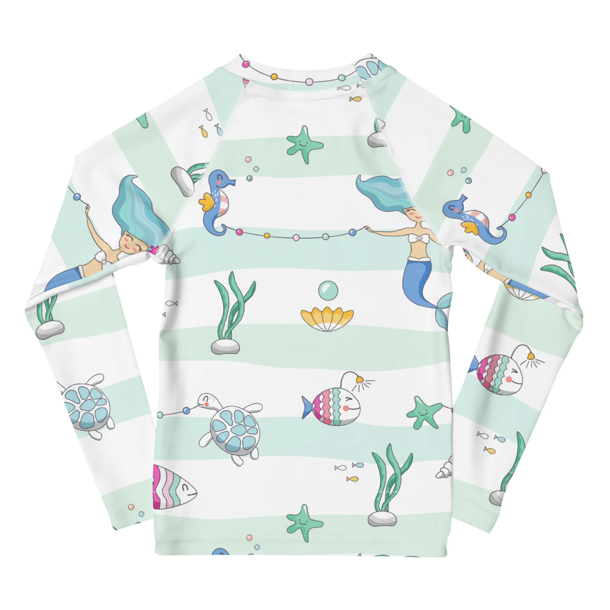 Mermaid and Friends Kids Rash Guard
