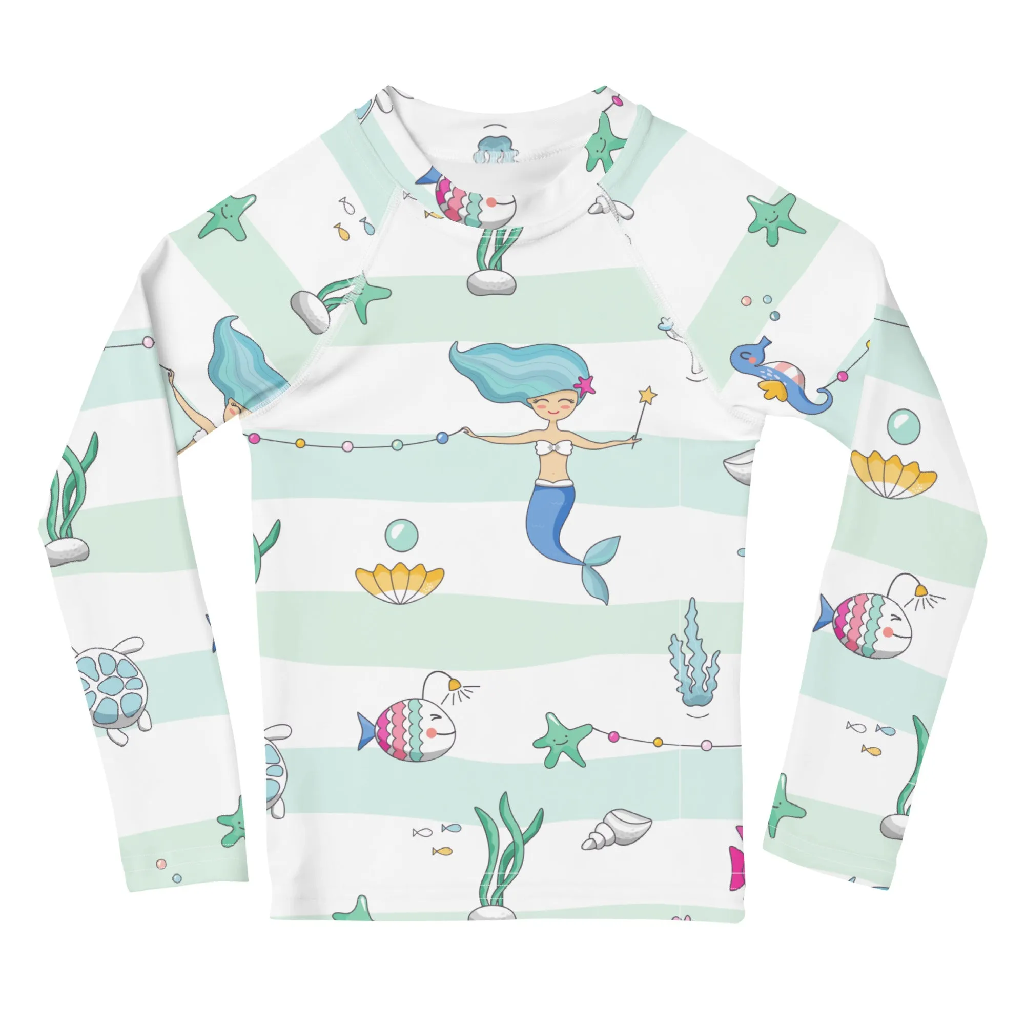 Mermaid and Friends Kids Rash Guard