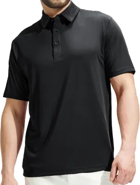 MIER Men's Golf Polo Shirt Short Sleeve Sun Protection Outdoor Sport Shirts Quick Dry