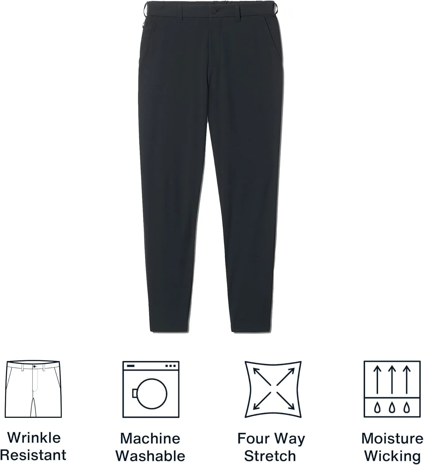 Mizzen Main Helmsman Men's Joggers - Wrinkle-Resistant, Moisture-Wicking Golf Joggers for Men with 4-Way Stretch, Slim Fit
