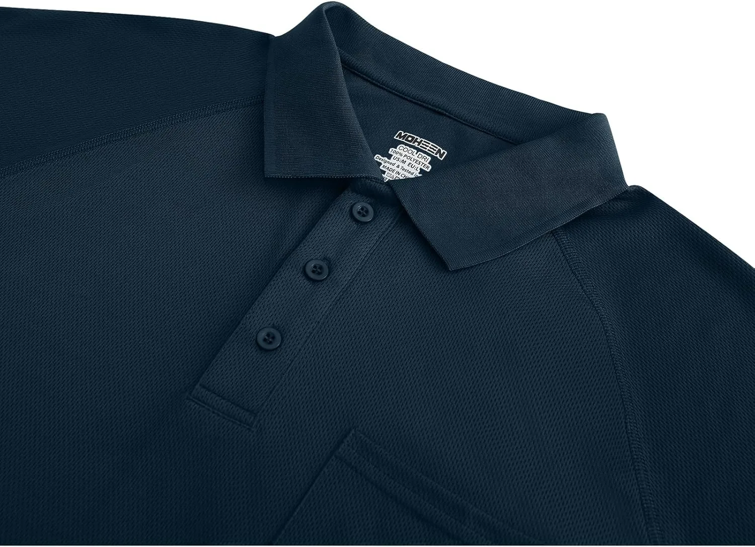 MOHEEN Men's Golf Shirts Short Sleeve Moisture Wicking Polo T-Shirts Athletic Quick Dry Fit Performance Collared UPF 50 