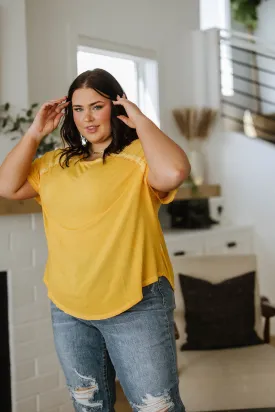New Editions Mineral Wash T Shirt Yellow