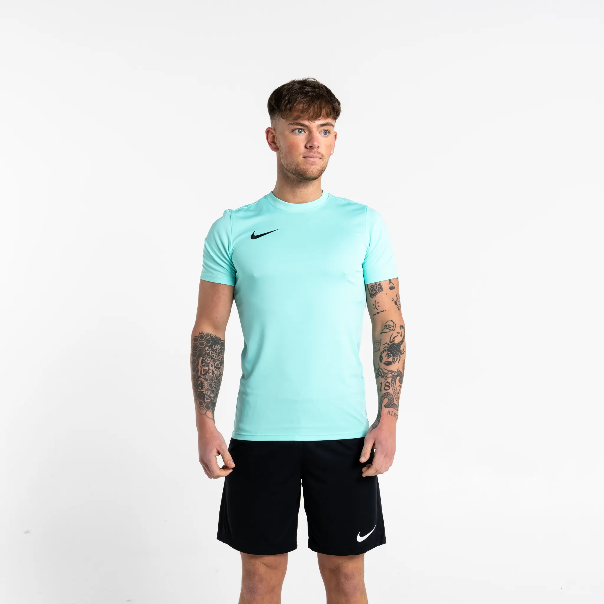 Nike Dri Fit Set - Tee & Shorts - Pink / Black