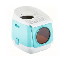 Pakeway Tomcat Cat Litter Box Fully Enclosed Kitty Tray Toilet Odor Control Basin Large - green