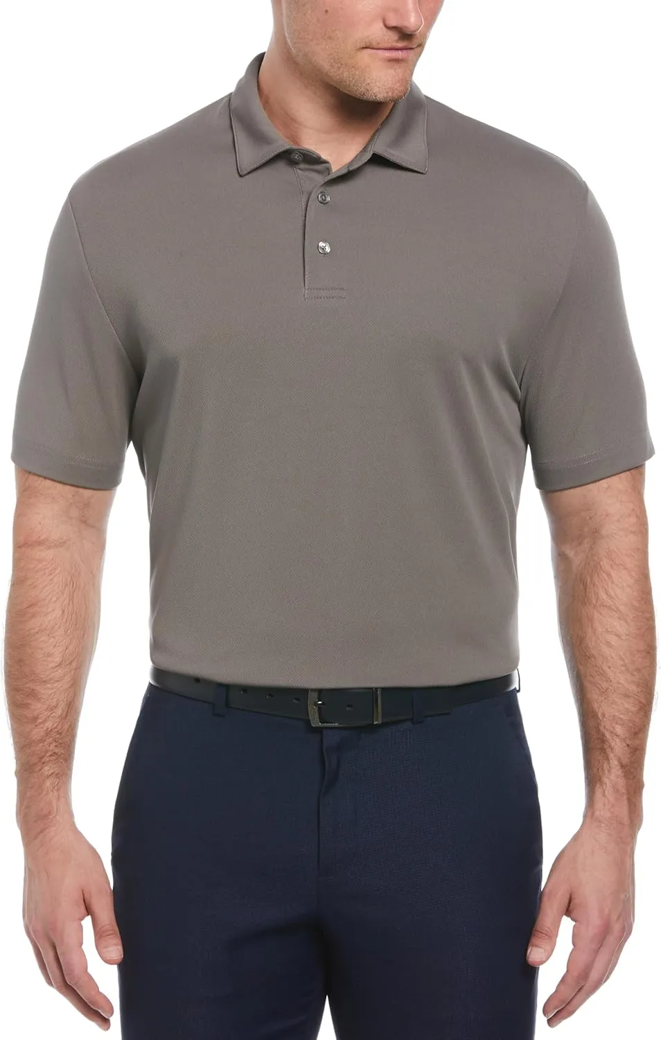 Perry Ellis Men's Classic Short Sleeve Golf Polo, Moisture-Wicking Sun Protection, Enhanced Stretch (Available in Big & Tall)