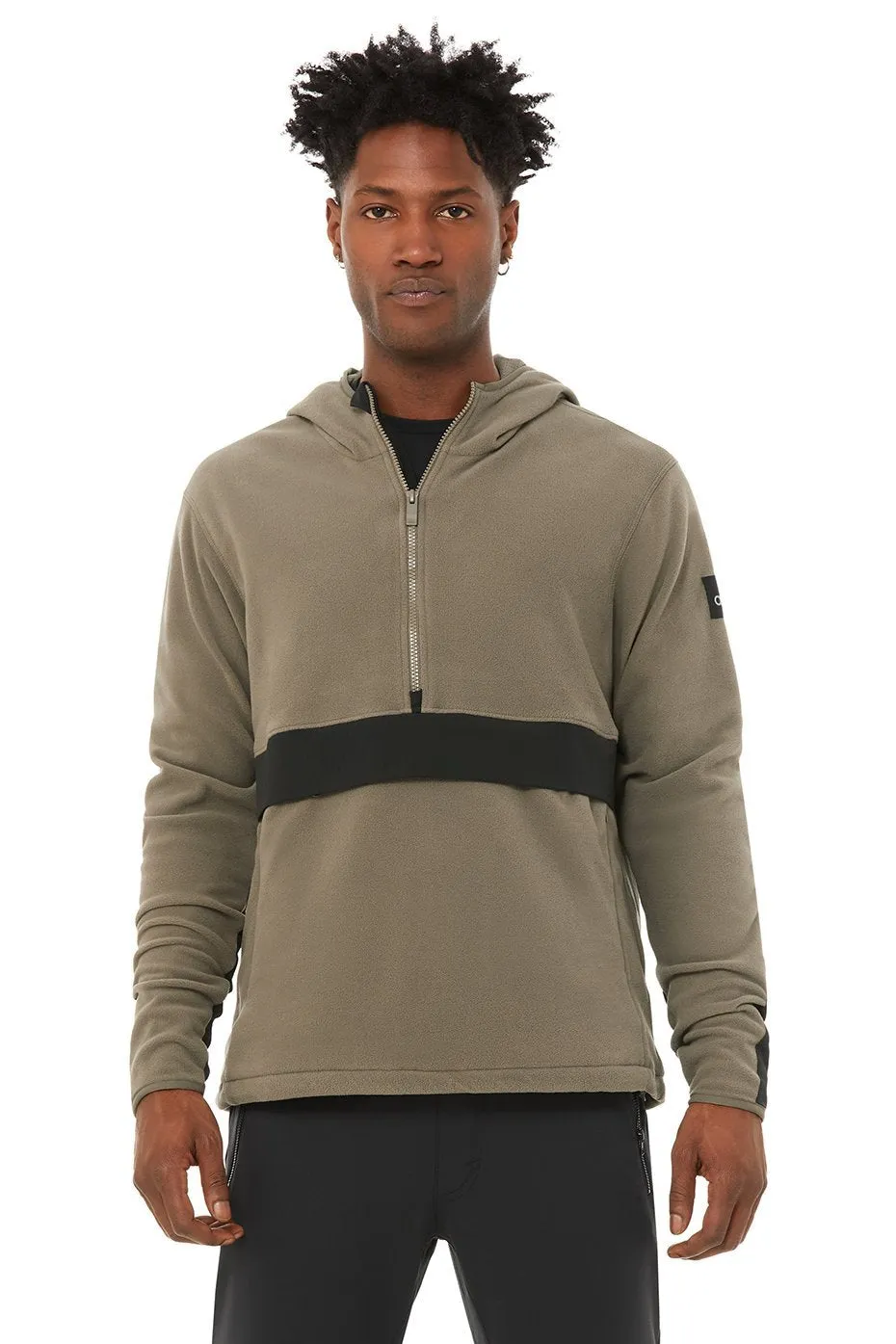 Polar Fleece - Olive Branch/Black