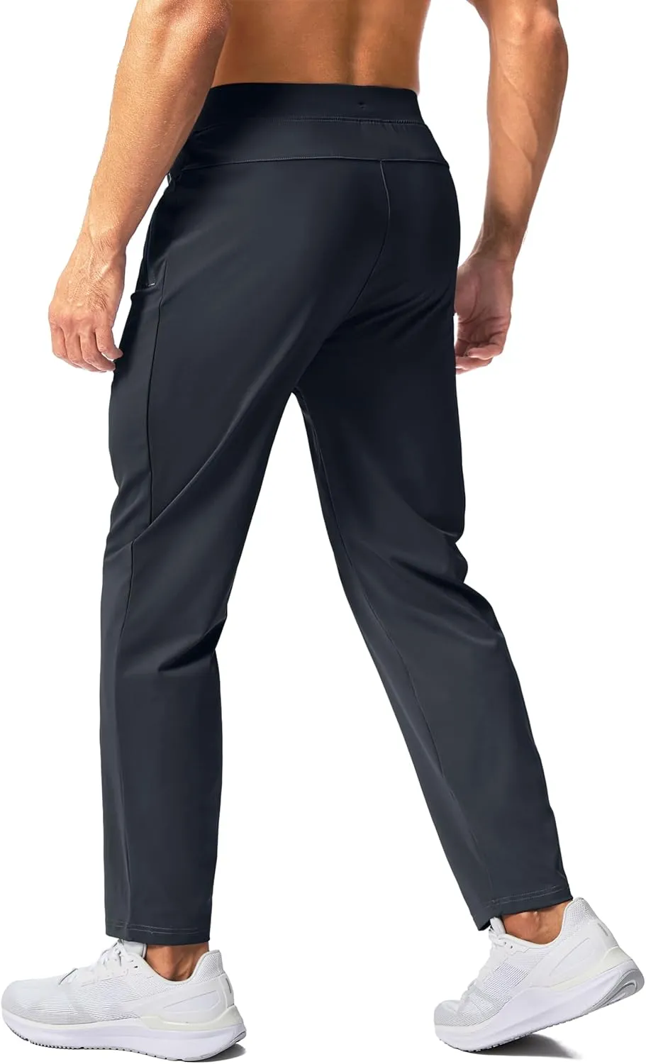 Pudolla Men's Lightweight Sweatpants with Pockets Ultra 4-Way Stretch Soft Joggers for Gym Workout Runing Athletic Pants