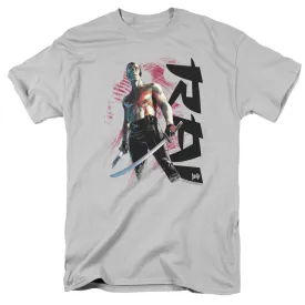 Rai Standing Strong Mens T Shirt Silver