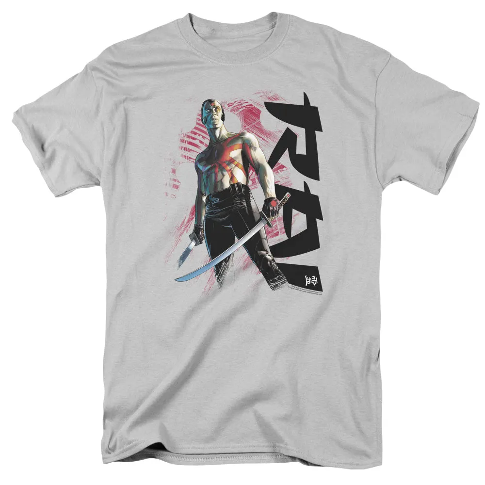 Rai Standing Strong Mens T Shirt Silver