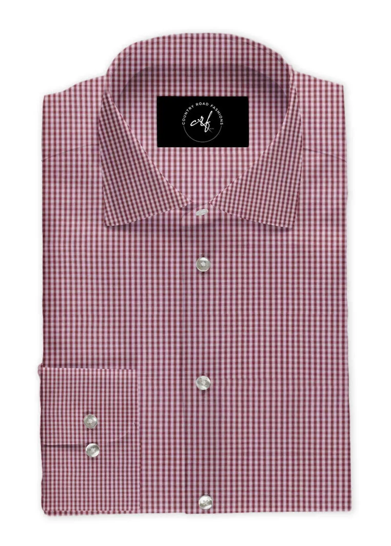Red Small Check Shirt