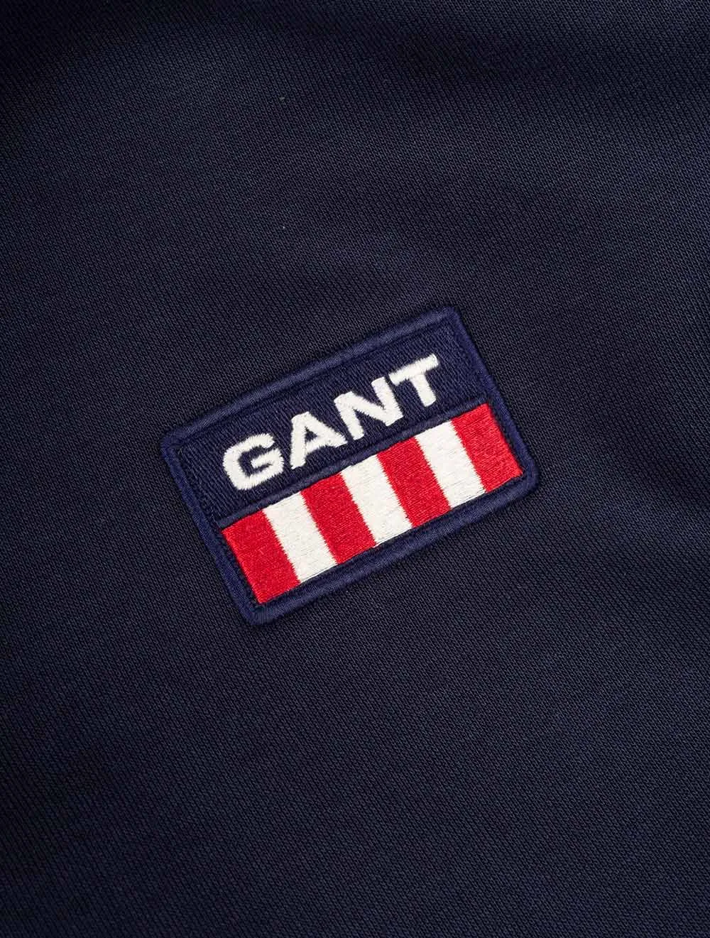 Retro Logo Full Zip Hoodie Evening Blue