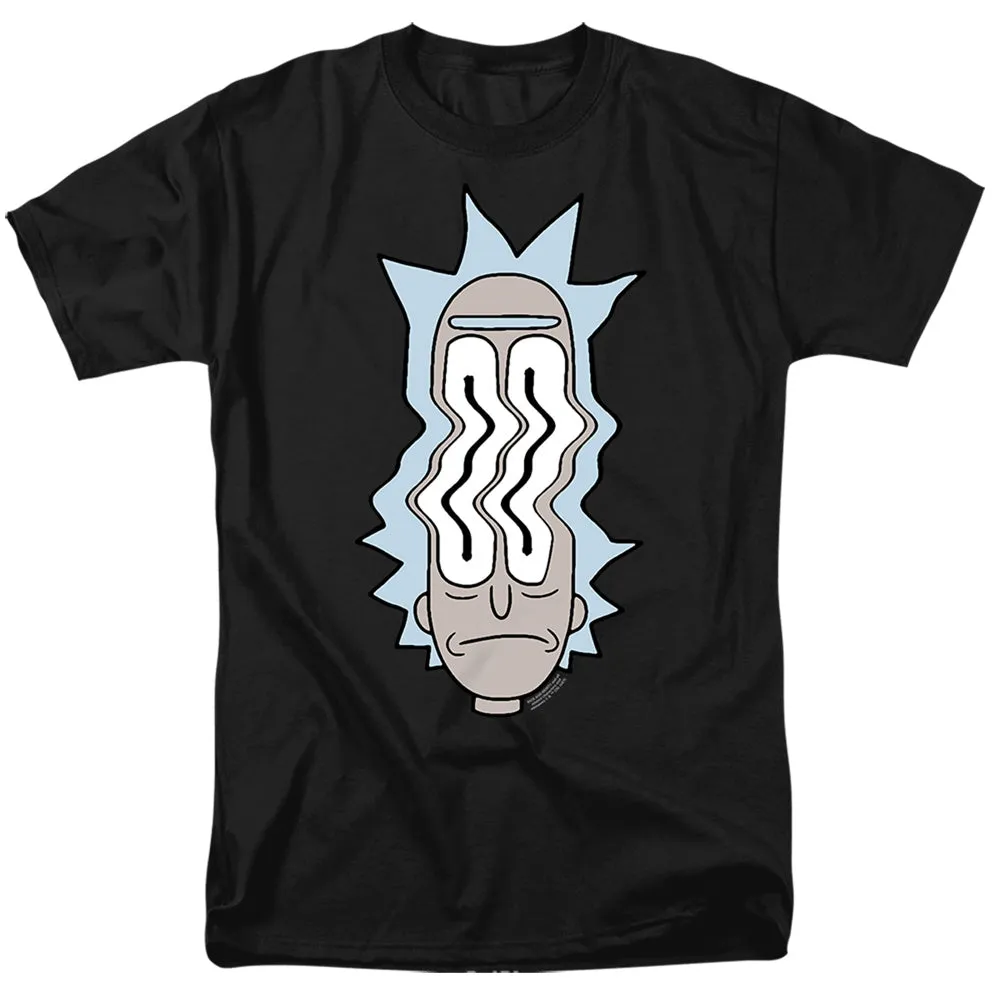 Rick And Morty Rick Waves Mens T Shirt Black