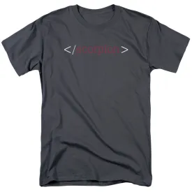 Scorpion Logo Mens T Shirt Charcoal