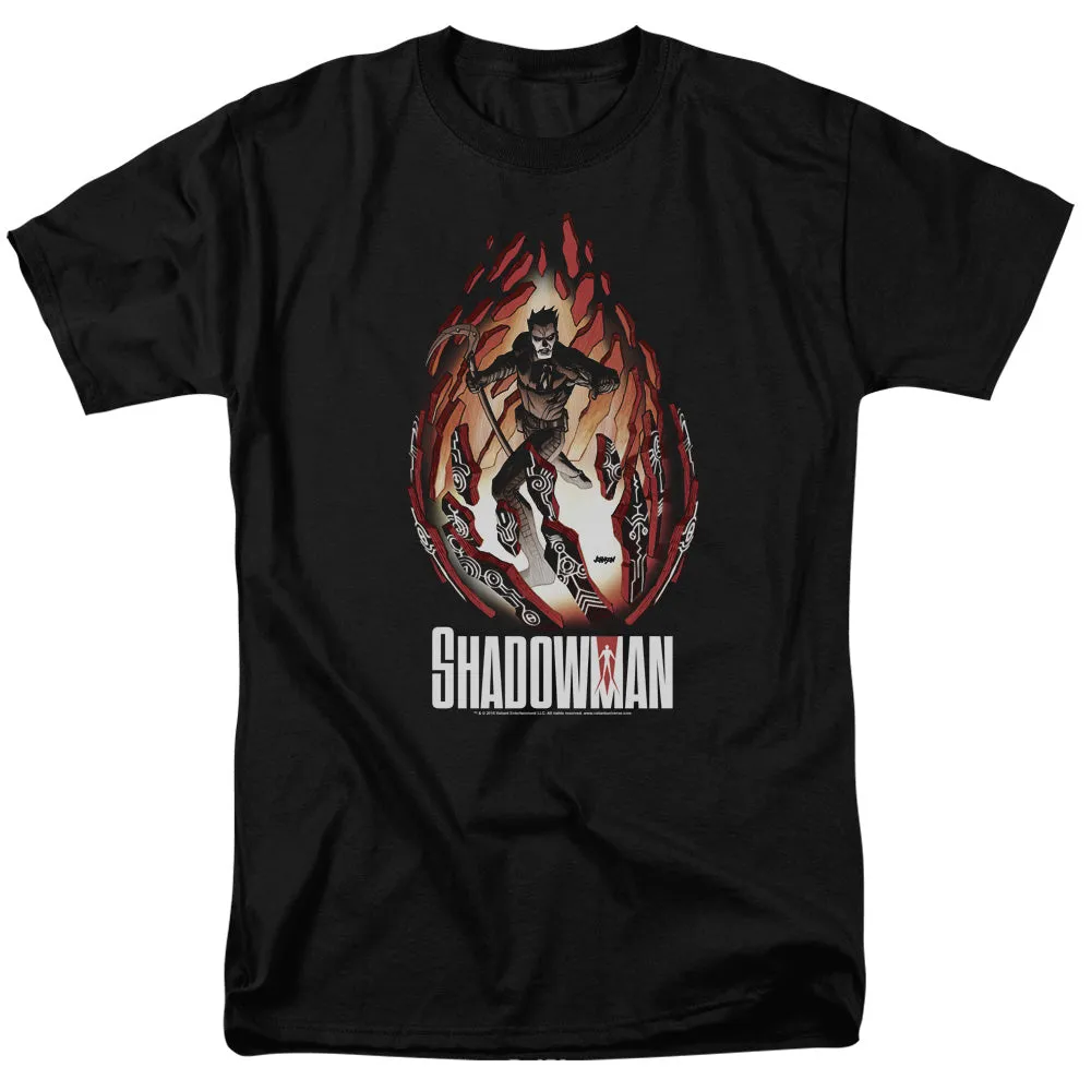 Shadowman Burst Mens T Shirt Black