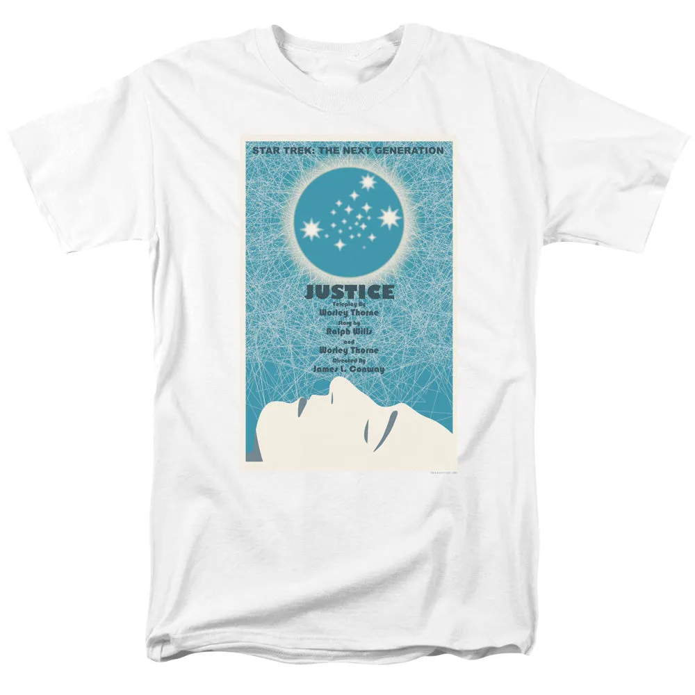 Star Trek Tng Season 1 Episode 8 Mens T Shirt White