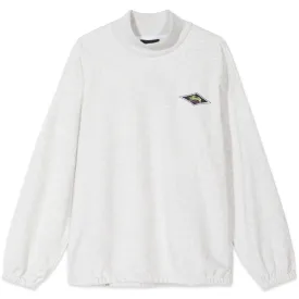 Stussy Benton Long Sleeve Tee Terry Mock Ash