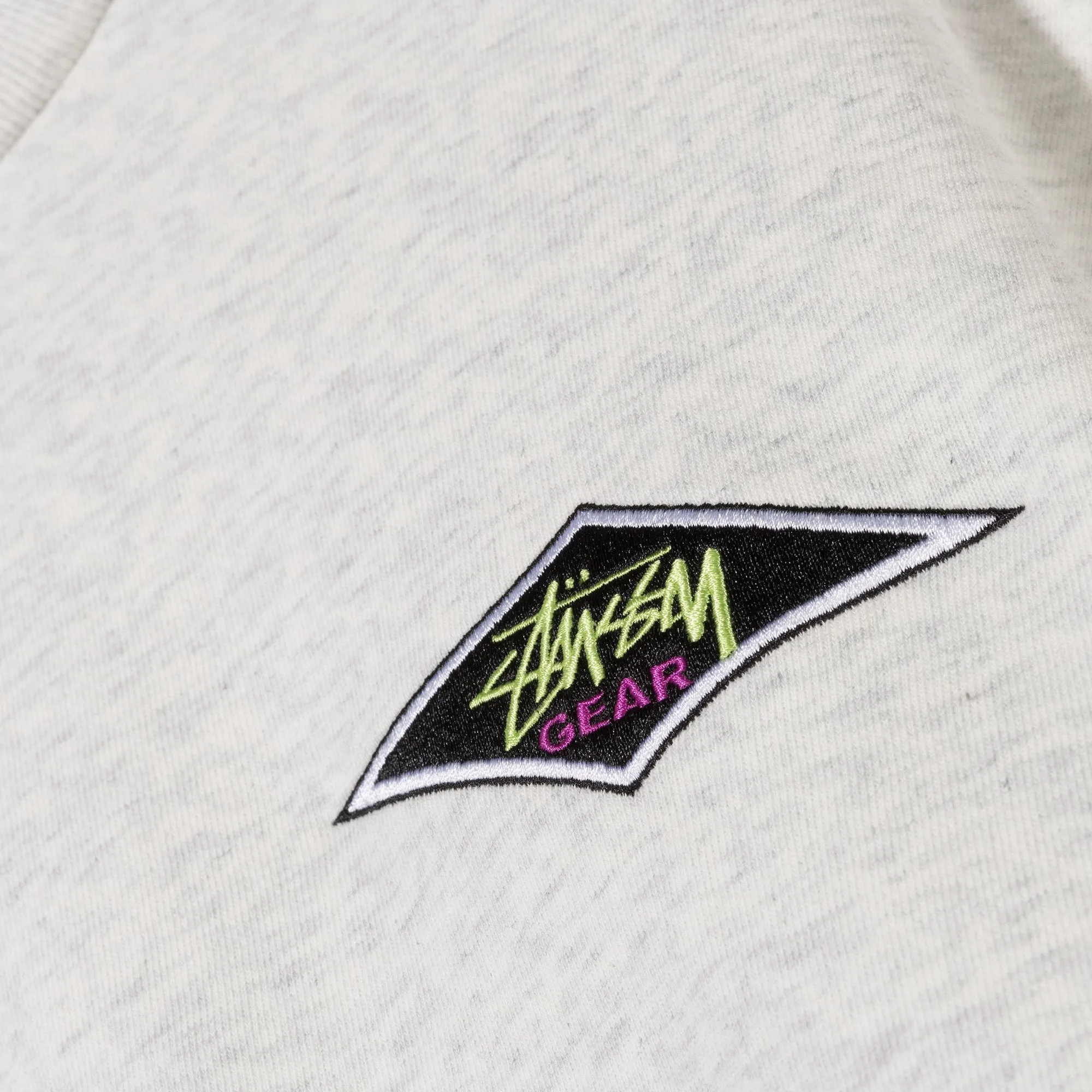 Stussy Benton Long Sleeve Tee Terry Mock Ash