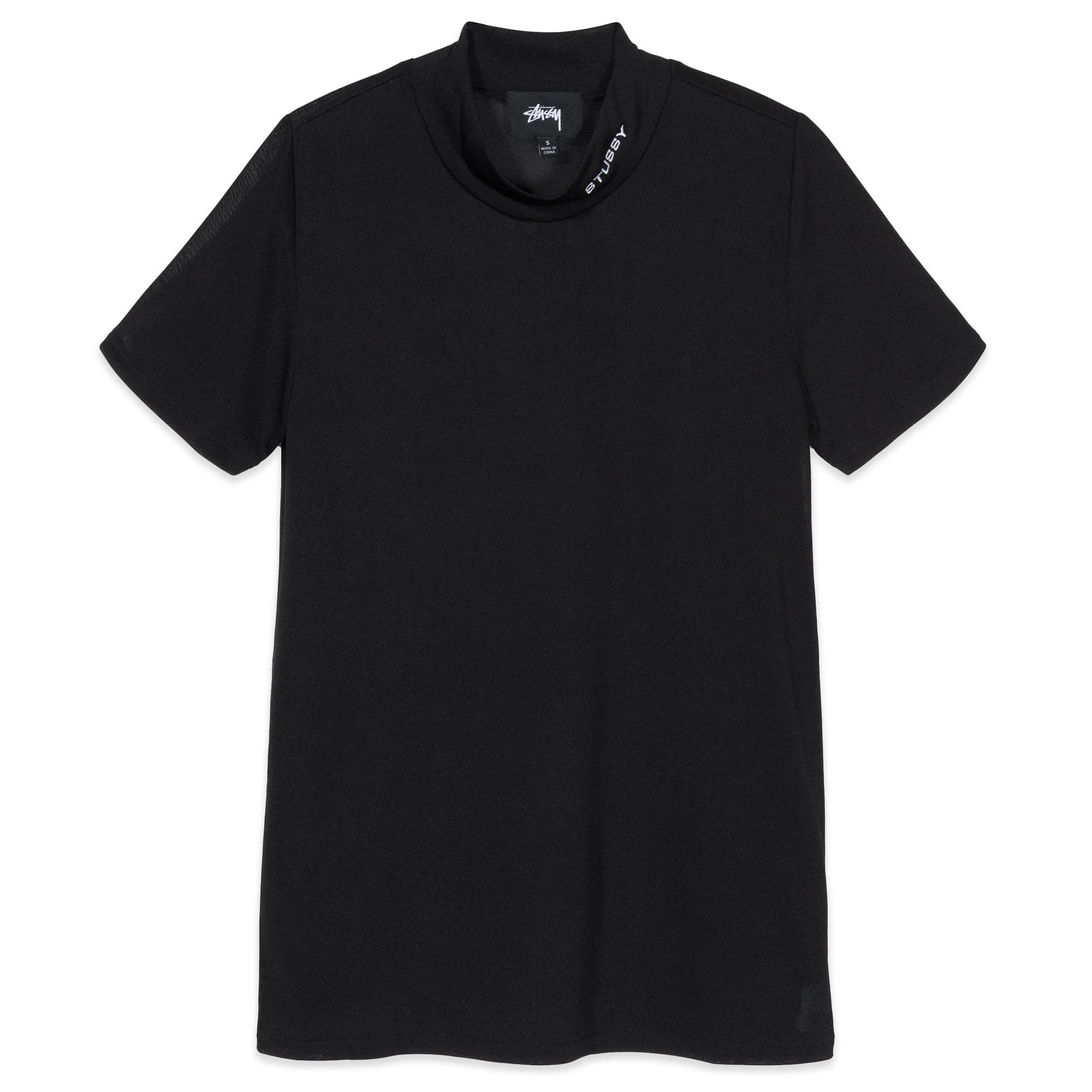 Stussy Gazer Mock Tee Black