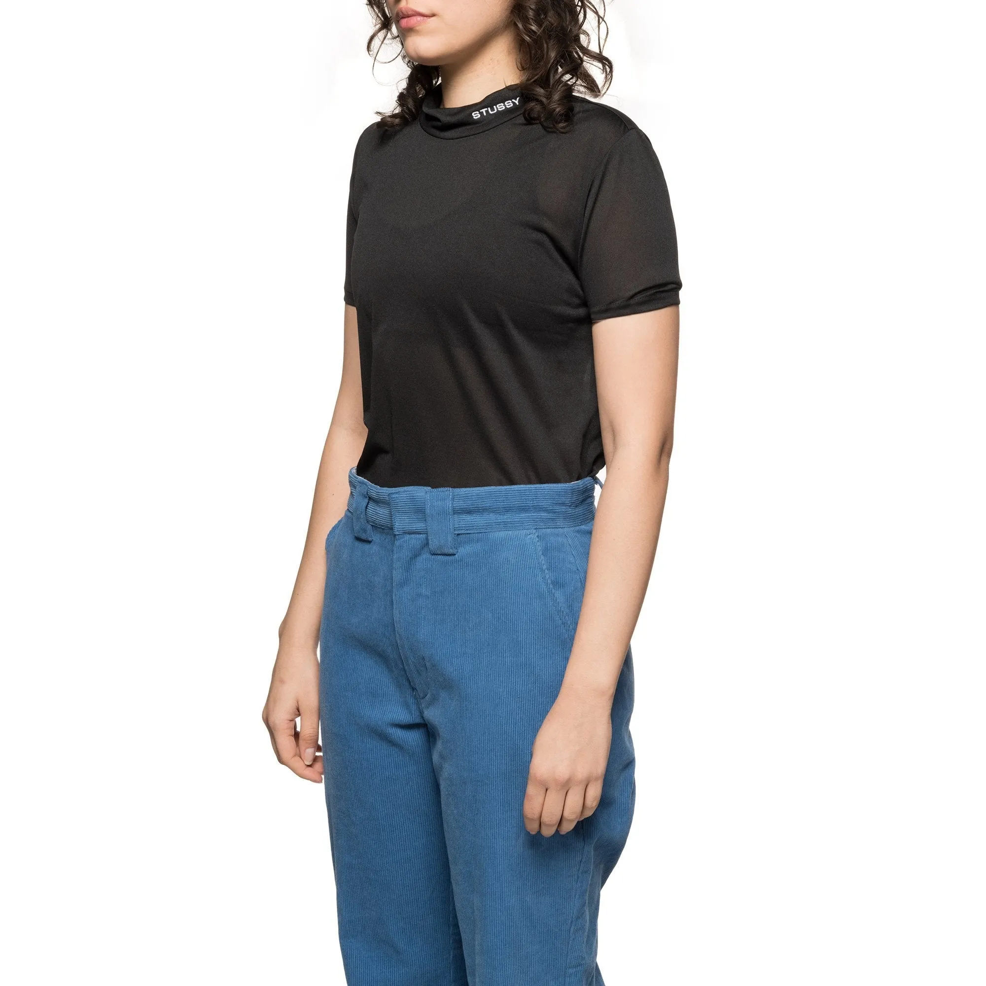 Stussy Gazer Mock Tee Black