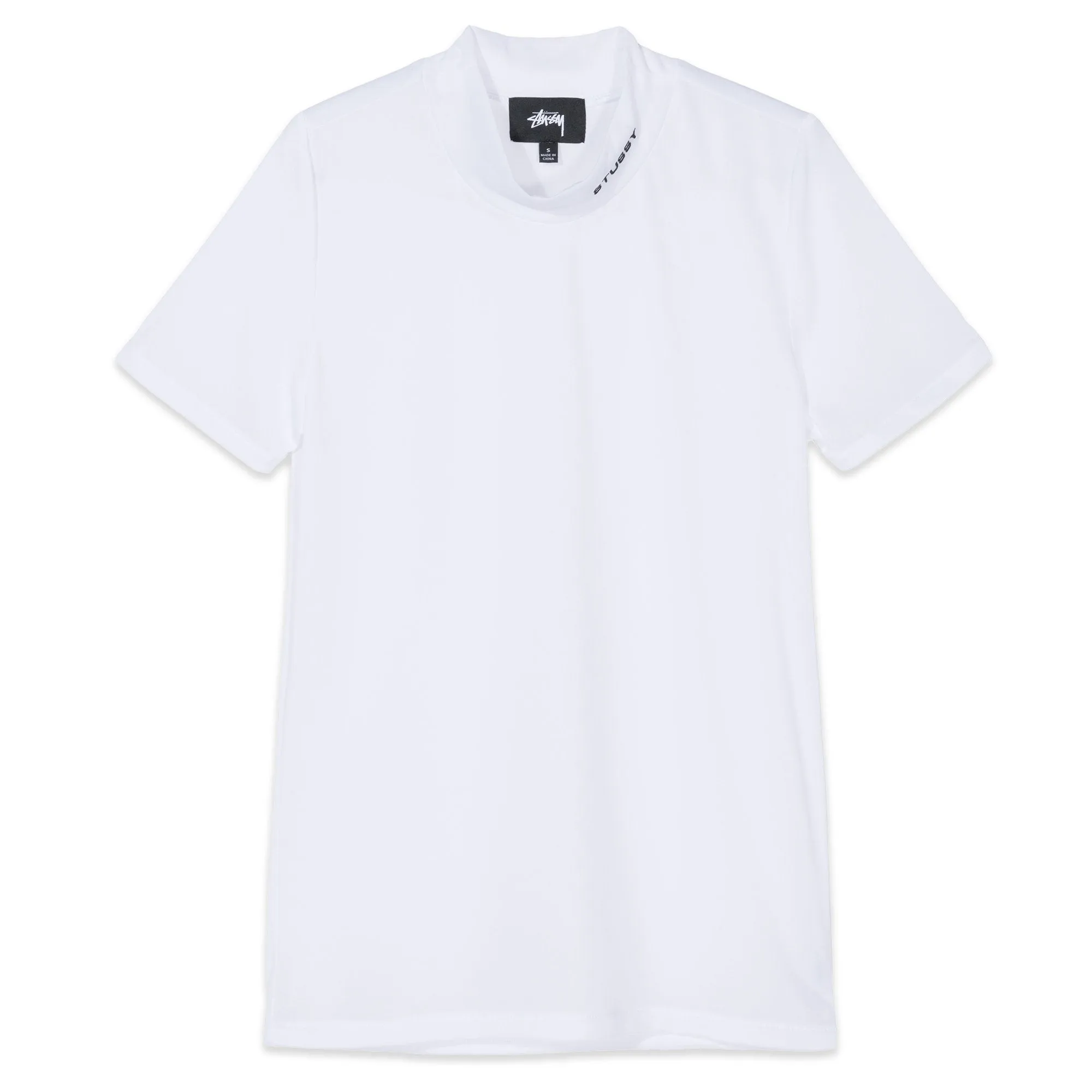 Stussy Gazer Mock Tee White