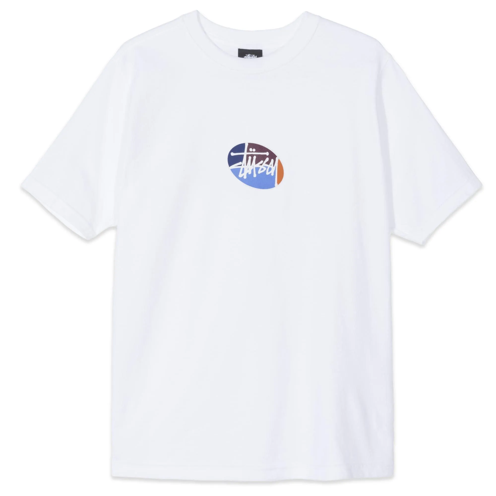 Stussy Quarter Oval Stock Tee White