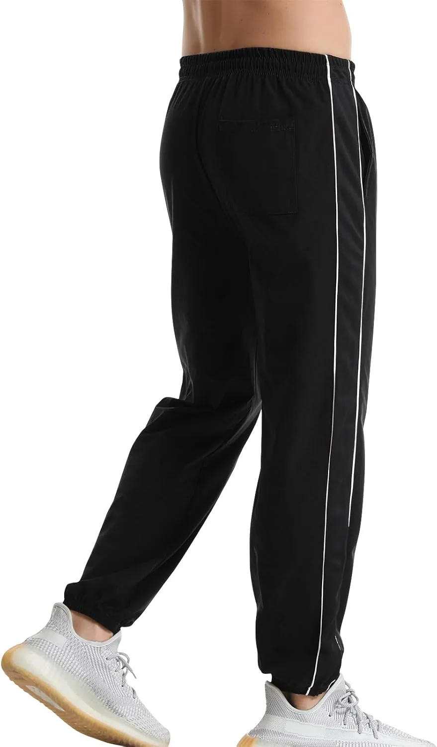 Suwangi Men's Athletic Running Pants Active Lightweight Workout Joggers Quick Dry Gym Loose Fit Sweatpants with Pockets