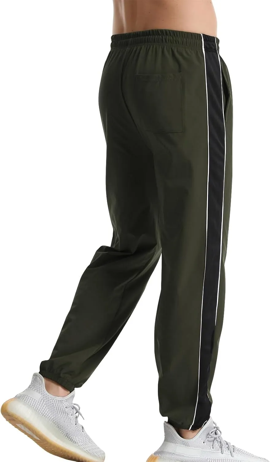 Suwangi Men's Athletic Running Pants Active Lightweight Workout Joggers Quick Dry Gym Loose Fit Sweatpants with Pockets