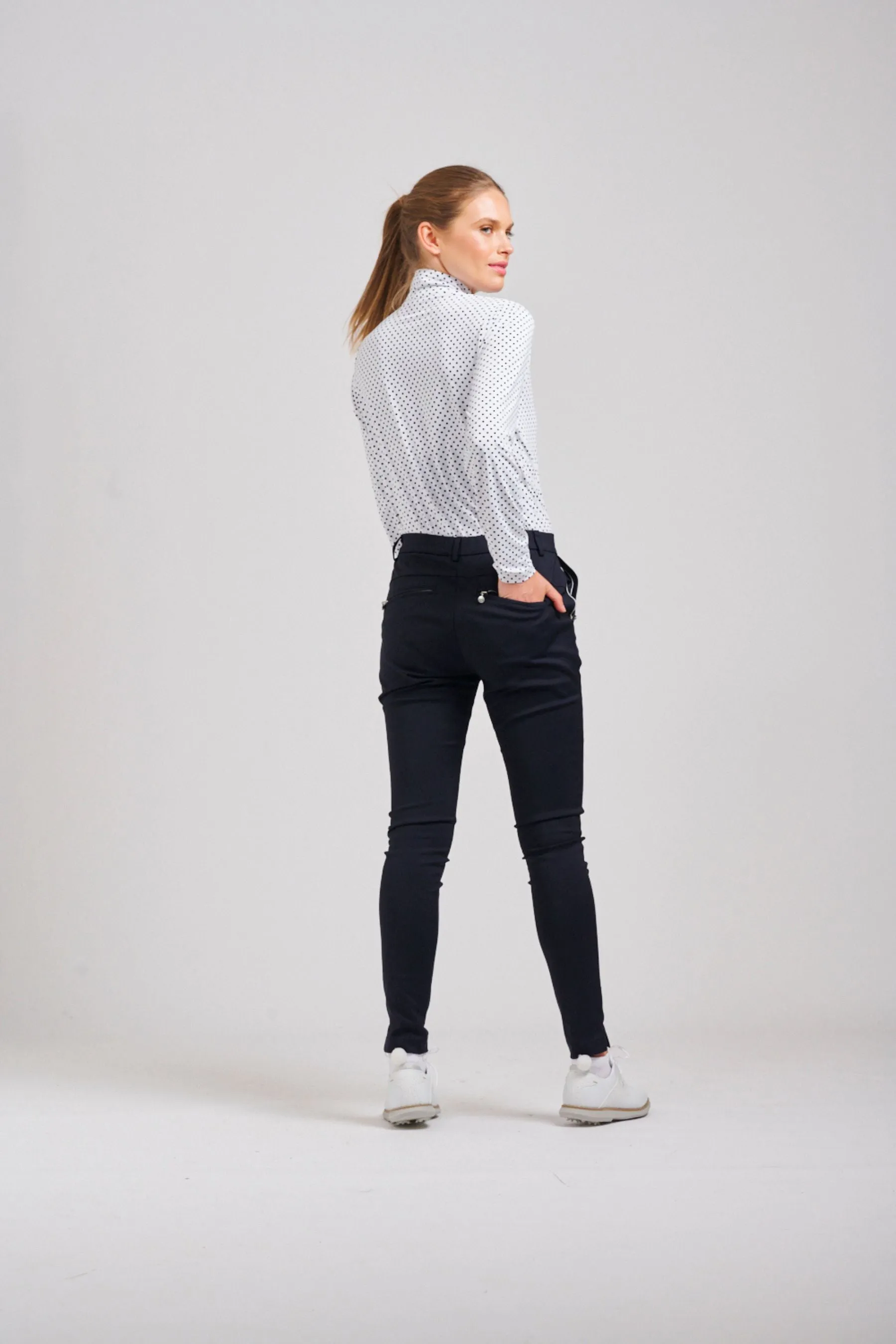 The Grange Long Sleeve Shirt | French Navy Spot