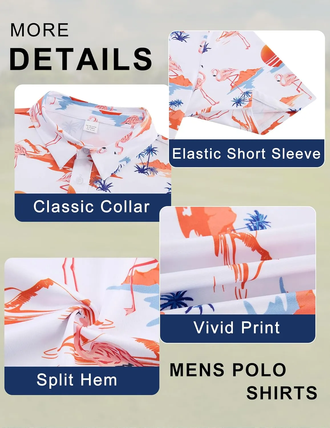 uideazone Golf Shirts for Men Dry Fit Polo Shirt Short Sleeve Moisture Wicking Golf Polos Performance Golf Tennis Shirt