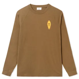 Wood Wood Han Long Sleeve Tee Dark Green