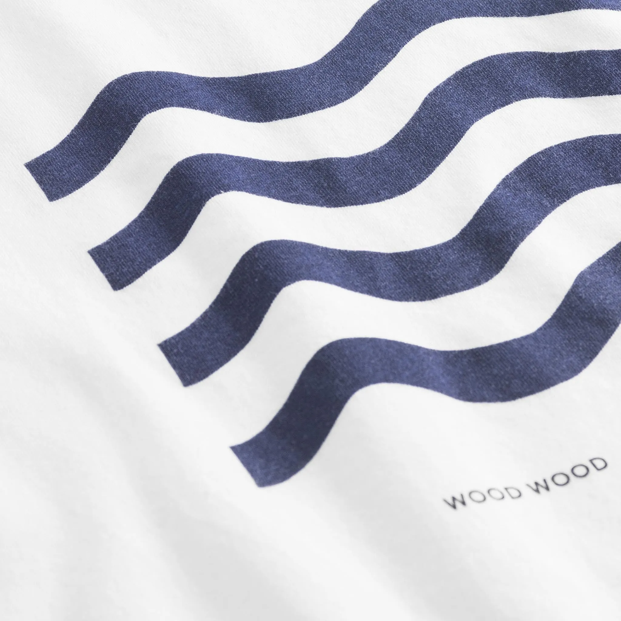 Wood Wood Wave Tee White